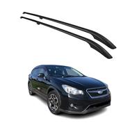 OMAC Barres de Toit longitudinales Compatible avec Subaru XV 2012-2018 Aluminium Noir 2X