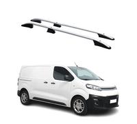 OMAC Barres de Toit longitudinales pour Citroen Jumpy/SpaceTourer 2016-2026 L2 Aluminium Gris 2 Pcs