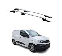 OMAC Barres de Toit longitudinales pour Peugeot Partner 2018-2024 L1 Alu Gris 2X