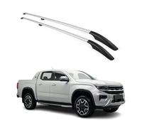 OMAC Barres de Toit longitudinales pour VW Amarok 2022-2025 Double Cab Alu Gray 2 Pcs