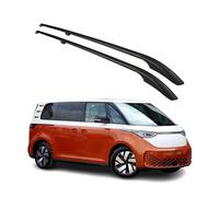 OMAC Barres De Toit Longitudinales pour VW ID.Buzz 2022-2026 L1 Court Alu Noir 2X