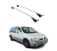 OMAC Barres de Toit pour Chevrolet Trans Sport 1996-2005 - TÜV/DIN 75302:2019 - Antivol Inclus - Charge Max 75 kg - 2 Barres Argent