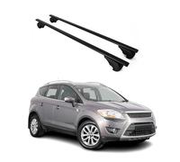 OMAC Barres de Toit pour Ford Kuga I 2008-2012 - TÜV/DIN 75302:2019 - Antivol Inclus - Charge Max 75 kg - 2 Barres Noir