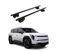OMAC Barres de Toit pour Kia EV9 2023-2026 - City Crash Tested - ISO Pas 11154:2006 - Antivol Inclus - Charge Max 75 kg - 2 Barres Noir