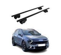 OMAC Barres de Toit pour Kia Sportage mk5 NQ5 2023-2026 - City Crash Tested - ISO Pas 11154:2006 - Antivol Inclus - Charge Max 75 kg - 2 Barres Noir