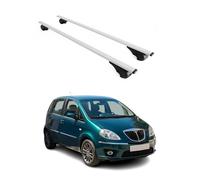 OMAC Barres de Toit pour Lancia Musa 2004-2012 - TÜV/DIN 75302:2019 - Antivol Inclus - Charge Max 75 kg - 2 Barres Argent