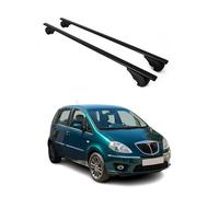 OMAC Barres de Toit pour Lancia Musa 2004-2012 - TÜV/DIN 75302:2019 - Antivol Inclus - Charge Max 75 kg - 2 Barres Noir