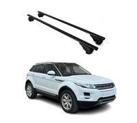 OMAC Barres de Toit pour Land Rover Range Rover Evoque I L538 2012-2018 - Antivol Inclus - Charge Max 75 kg - 2 Barres Noir
