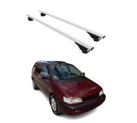 OMAC Barres de Toit pour Mitsubishi Space Wagon I 1991-1997 - TÜV/DIN 75302:2019 - Antivol Inclus - Charge Max 75 kg - 2 Barres Argent