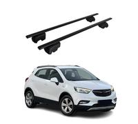 OMAC Barres de Toit pour Opel Mokka I 2016-2019 FL - City Crash Tested - ISO Pas 11154:2006 - Antivol Inclus - Charge Max 75 kg - 2 Barres Noir