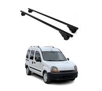 OMAC Barres de Toit pour Renault Kangoo I 1997-2007 - TÜV/DIN 75302:2019 - Antivol Inclus - Charge Max 75 kg - 2 Barres Noir