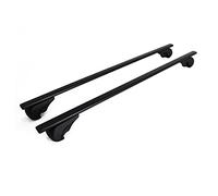 OMAC Barres de Toit pour VW Taigo 2021-2026 - Antivol Inclus - Charge Max 75 kg - 2 Barres Noir