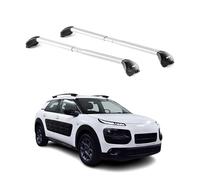Barres De Toit Pour Citroen C4 Cactus 2015-2020 5p Gris Argenté 2 Pièces Abe
