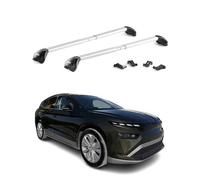 OMAC Barres de Toit transversales certifiées TÜV pour Skoda Enyaq 2020-2026 - Verrouillables (4 antivols) - Charge Max 100 kg - Fixation Durable Argent