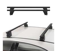 OMAC Barres de Toit transversales en Aluminium compatibles avec VW T5 T6 T6.1 Transporter Multivan Caravelle 2003-2024 - Antivol - Rainure en T - Testées City Crash - Charge Max 75 kg Noir