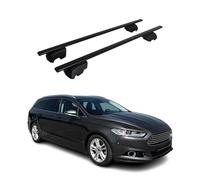 OMAC Barres de Toit Transversales pour Ford Mondeo mk5 Wagon 2014-22 Fer Noir ABE