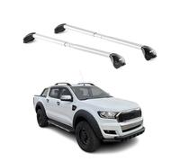 OMAC Barres de Toit transversales pour Ford Ranger 2012-2025 4P Gris Argenté 2X
