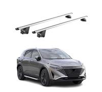 OMAC Barres de Toit transversales pour Nissan Qashqai J12 2021-2025 Alu Gris 2X