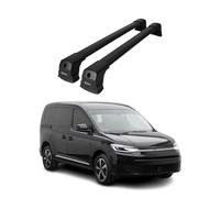 OMAC Barres de Toit transversales pour VW Caddy 2021-2025 Aluminium Noir
