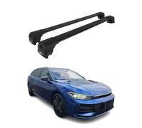OMAC Barres de Toit transversales pour VW Passat B9 Wagon 2023-2025 Aluminium Noir 2X