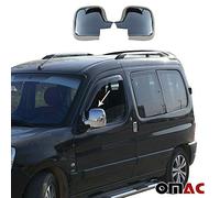 OMAC Coques de Rétroviseurs pour Citroen Berlingo II 2008-2012 Pre-FL en ABS Argent