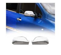 OMAC Couvercles de rétroviseur compatibles avec Peugeot 407 2004-2010 Chrome ABS Argent 2 pièces