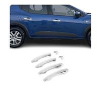 OMAC Couverture de Poignée de Porte pour Dacia Sandero III 2021-2026 Acier Inoxy 5Pcs