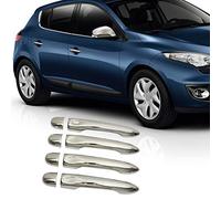 OMAC Couverture de poignée de porte pour Renault Megane 2009-2016 HB Break Acier 4x