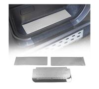 OMAC Couverture de Seuil de porte Compatible avec Renault Trafic II III 2001-2019 en acier inox chromé 3Pcs