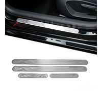 OMAC Couverture de Seuil de Porte Compatible avec Toyota Acier INOX chromé 4 Pcs