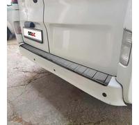 OMAC EXTERIOR : Chrom Trims : Rear Bumper Sill Cover Protection de seuil de chargement Protection de pare-chocs pour Renault Trafic 2014-2024 Acier inoxydable foncé