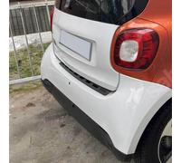 OMAC EXTERIOR : Chrom Trims : Rear Bumper Sill Cover Protection du seuil de chargement pour Smart Fortwo Citycar 2014-2025 Chrome Inox Brossé