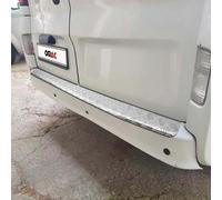 OMAC EXTERIOR : Chrom Trims : Rear Bumper Sill Cover Protection du seuil de chargement Protection du pare-chocs pour Renault Master 2010-2025 Aluminium Argent