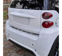 OMAC EXTERIOR : Chrom Trims : Rear Bumper Sill Cover Protection du seuil de chargement Protection du pare-chocs pour Smart ForTwo 451 2007-15 Acier inoxydable Chrome
