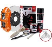 OMAC EXTERIOR : Wheel : Caliper Paints Peinture pour étriers de frein OMAC Peinture pour étriers de frein Arizona Orange Auto Set de peinture résistant à la chaleur