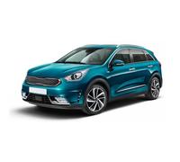 OMAC Jeu de baguettes latérales et baguettes arrière chromées compatibles avec Kia NIRO 2016-2019 Argenté 11 pièces
