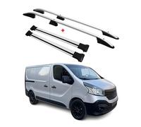 OMAC Kit Barres de Toit pour Renault Trafic 2014-2026 Alu Gris L1 Empattement Court