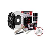 OMAC Kit Peinture étrier de Frein Noir Brillant; Kit Complet résistant à la Chaleur pour 4 étriers de Frein 7 pièces