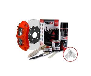 OMAC Kit Peinture étrier de Frein (Rouge Mat RAL: 3020)