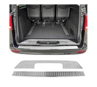 OMAC Kit Protection de Pare-Chocs arrière Compatible avec Mercedes Vito W447 2014-2026 Brossé INOX 2Pcs
