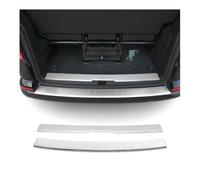 OMAC Kit Protection de Pare-Chocs arrière Compatible avec VW T6 T6.1 Transporter tout 2015-2024 Porte simple Brossé inox 2Pcs