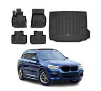 OMAC Kit Tapis de sol et coffre pour BMW X3 G01 2017-2024 Premium Noir