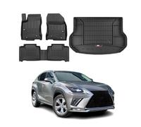 OMAC Kit Tapis de Sol et Coffre pour Lexus NX 2014-2022 TPE Noir