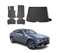 OMAC Kit Tapis de Sol et Coffre pour Mercedes GLC 2015-2022 TPE Noir