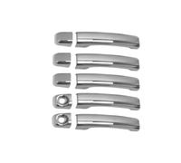 OMAC Lot de 10 capuchons de poignée de porte compatibles avec Renault Master 2010-2023 - En acier inoxydable chromé - 5 portes