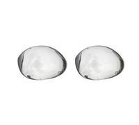 OMAC Lot de 2 coques de rétroviseurs compatibles avec Peugeot 206 206+ en acier inoxydable argenté