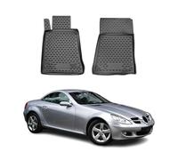 OMAC Lot de 2 Tapis de Sol en Caoutchouc compatibles avec Mercedes SLK R171 2004-2010 TPE Noir