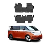 OMAC Lot de 2 tapis de sol en caoutchouc compatibles avec VW ID Buzz 2022-2024 Premium 3D Noir TPE, 7573454
