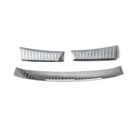 OMAC Lot de 3 protections de seuil de chargement en acier inoxydable chromé pour Ford Kuga 2012-2019