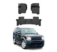 OMAC Lot de 3 tapis de sol en caoutchouc - Compatibles avec Land Rover Discovery 3 2004-2009 - Qualité supérieure - TPE - Noir